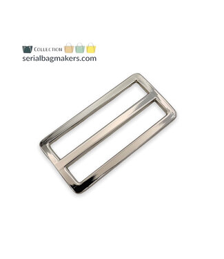 ZipperZoo 2-Pack  schuifgesp strak - 50mm - nikkel