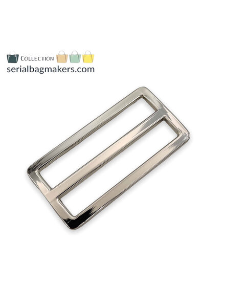 ZipperZoo 2-Pack  schuifgesp strak - 50mm - nikkel