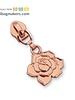 SBM Zipper puller #5 - flower rose - Rose gold