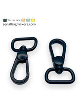 ZipperZoo musketonhaak premium - 19 mm - mat zwart - 2-pack