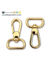 ZipperZoo Swivel hook Premium - 19 mm - gold - 2-Pack