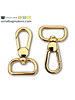 ZipperZoo Swivel hook Premium - 19 mm - gold - 2-Pack