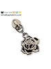 SBM Zipper puller #5 - flower rose - Nickel