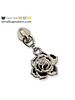 ZipperZoo zipper puller #5 - flower rose - nickel price per 3