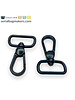 ZipperZoo Swivel hook Premium - 25mm - Black - 2 Pack