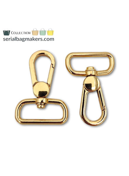 ZipperZoo Swivel hook Premium - 25 mm - gold - 2-Pack