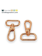 SBM snap hook 25mm - rose gold