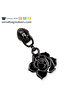 SBM Ritstrekker #5 -bloem roos - zwart nikkel