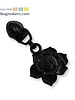 ZipperZoo zipper puller #5 - rose - electro black packed per 3
