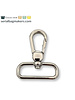 ZipperZoo Premium Carabiner Hook - 32mm - Silver - 2-Pack