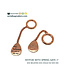 ZipperZoo "She believed..." keychain - rose gold