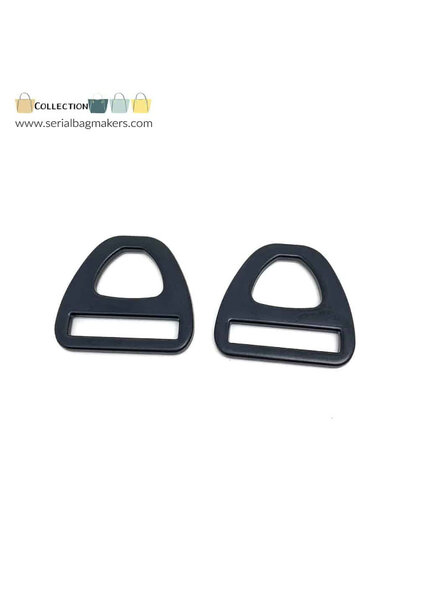 SBM triangle D-ring 25mm - matte black