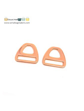 SBM triangle D-ring 25mm - rose gold