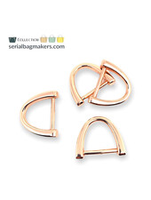 SBM fancy D-ring 19 mm - rose gold