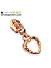 SBM Zipper puller #5 - heart - Rose gold