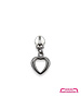 ZipperZoo zipper puller #5 - heart - nickel packed per 3