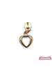 ZipperZoo zipper pull #5 - heart - warm gold packed per 3