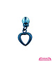 ZipperZoo zipper puller #5 - heart - sky blue packed per 3