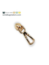 SBM Zipper puller #3 - Open drop - Warm gold