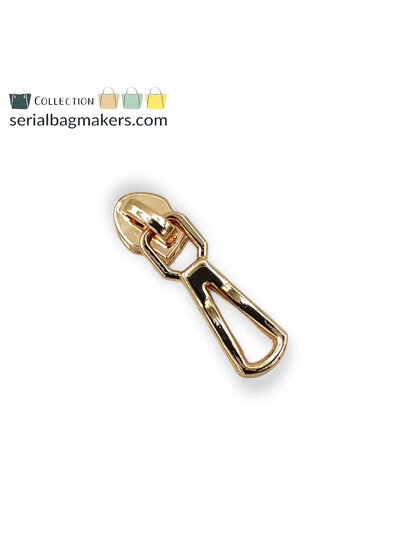 SBM Zipper puller #3 - Open drop - Warm gold