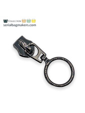 SBM Zipper puller #5 - ring - Gun metal