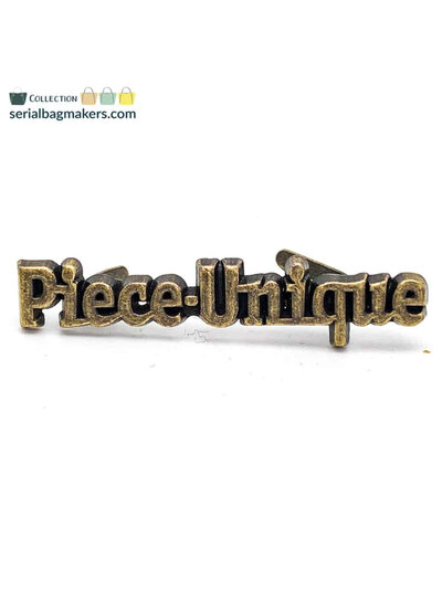 SBM Label Piece Unique (2-pack) - Antique brass