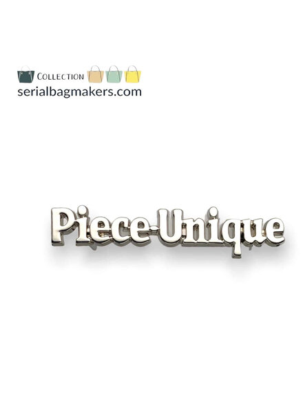 ZipperZoo Label Piece Unique (2-pack) - Nikkel