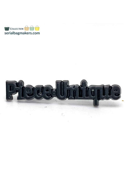 ZipperZoo Label Piece Unique (2-pack) - mat zwart