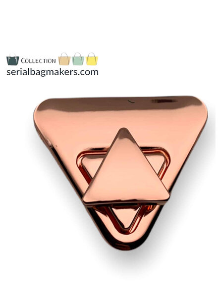 SBM twist lock triangle Rose Gold