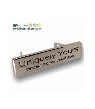 ZipperZoo Uniquely yours label - Nickel