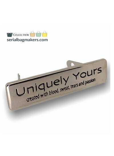 ZipperZoo Uniquely yours label - Nickel
