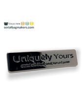 ZipperZoo Uniquely yours label - Gun metal