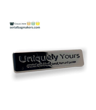 ZipperZoo Uniquely yours label - Gun metal