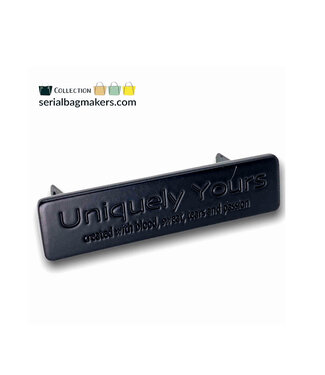 ZipperZoo Uniquely yours label - Electro Black - mat zwart