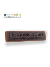 ZipperZoo Uniquely yours label - Antique copper