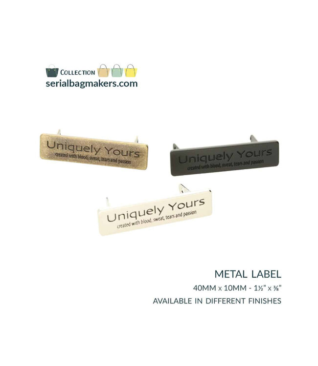 ZipperZoo Uniquely yours label - Electro Black