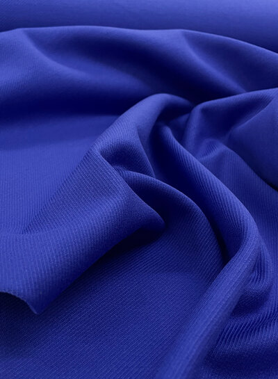 M. cobalt blue - beautiful punta di roma with twill structure