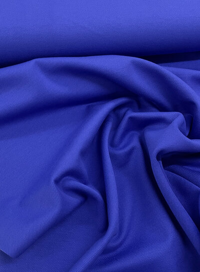 M. kobaltblauw - prachtige punta di roma met twill structuur