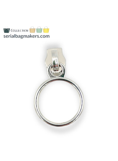 ZipperZoo Ritstrekker #5 - ring - nikkel verpakt per 3