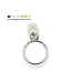 ZipperZoo Zipper puller #5 - ring - nickel packed per 3