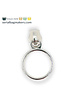 ZipperZoo Zipper puller #5 - ring - nickel packed per 3