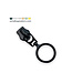 ZipperZoo Zipper puller #5 - ring - Electro black packed per 3