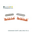 ZipperZoo Handmade script tag (2 pack) - Rosé Gold