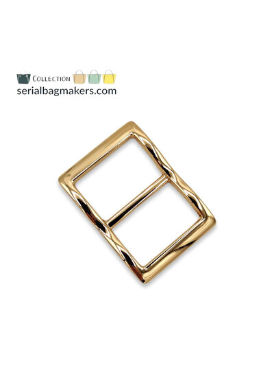 SBM curved strap slider 25mm - warm gold