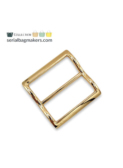 SBM curved strap slider 38mm - warm gold