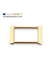 SBM rectangular ring - fancy - passant - 32 mm - warm gold