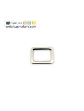 SBM rectangular ring - tight - passant - 19 mm - nickel