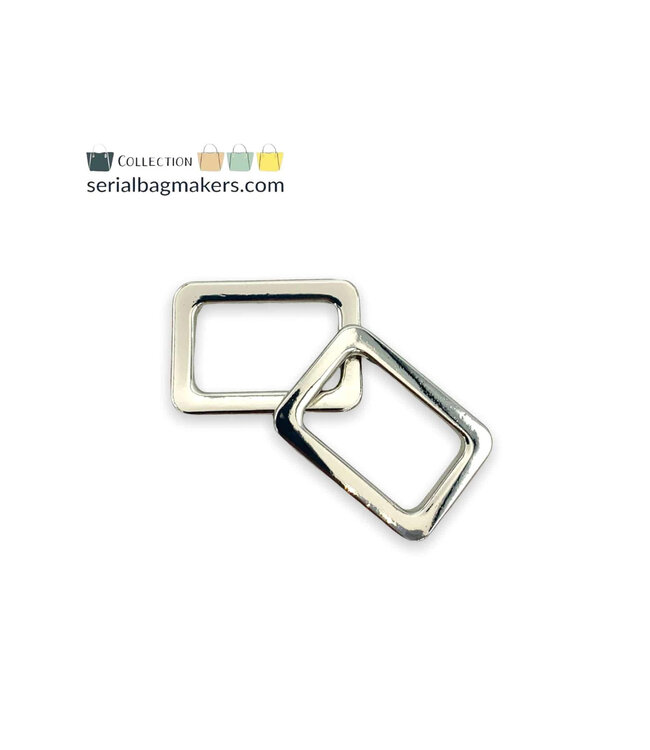 ZipperZoo 2 PACK rechte passant strak - 19 mm - Nickel