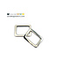 ZipperZoo 2 PACK rechte passant strak - 19 mm - Nickel