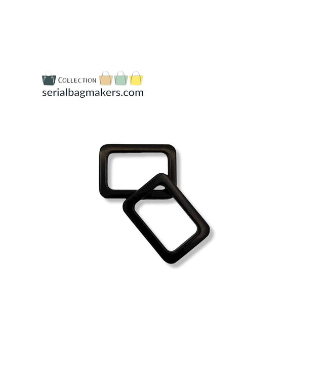 ZipperZoo 2 PACK rechte passant strak - 19 mm - Electro Black